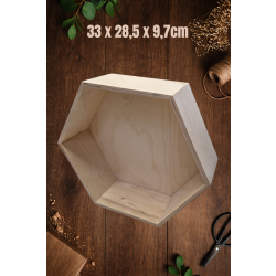 Pojemnik heksagon 33x28,5x9,7cm , półka, skrzynka